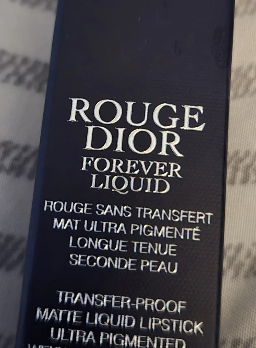 Dior matte liquid